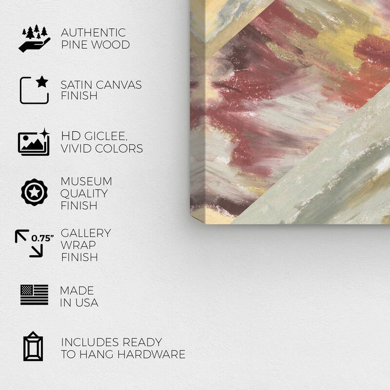 Wynwood Studio Canvas Abstract Stripes of River Currents Gray Modern & Contemporary Wall Art Canvas Print