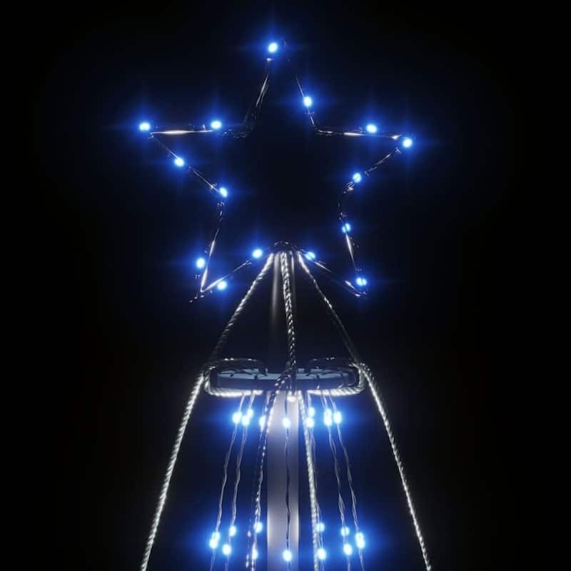 vidaXL Christmas Cone Tree Decoration Artificial Christmas Tree with LEDs