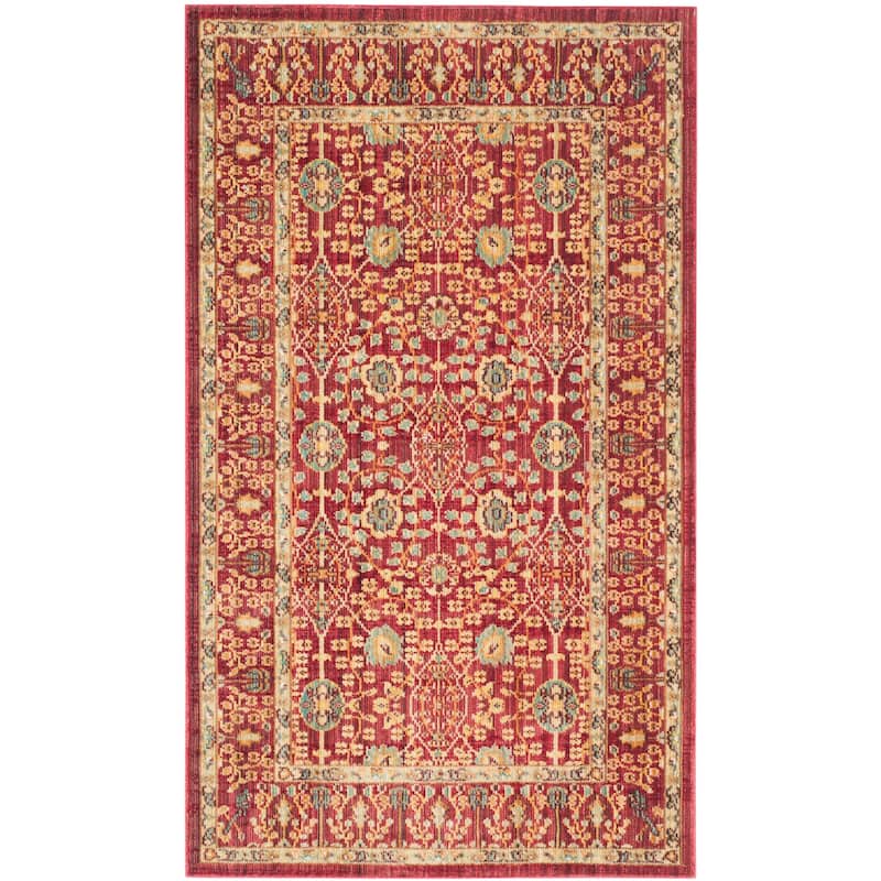 SAFAVIEH Valencia Alida Distressed Vintage Boho Oriental Polyester Rug