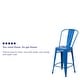 preview thumbnail 36 of 97, 24'' High Metal Indoor-Outdoor Counter Height Stool with Back