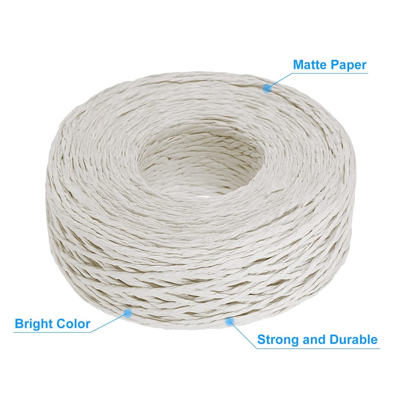 Raffia Ribbon, 109 Yard Paper Twine String for Festival Gifts Wrapping