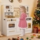 preview thumbnail 3 of 18, Gymax Wooden Kitchen Playset w/Realistic Lights & Sounds Stoves Sink
