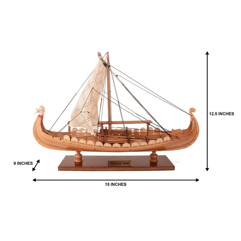 Captivating Drakkar Viking Combo: A Model Ship and Legendary Hat