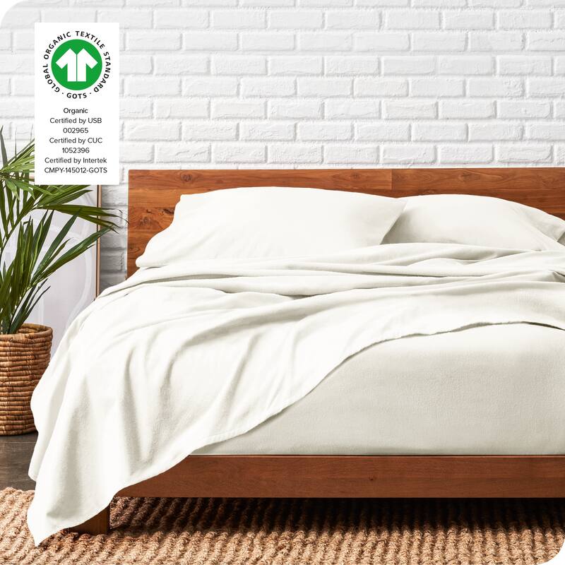 Bare Home Organic Cotton Flannel Sheet Set