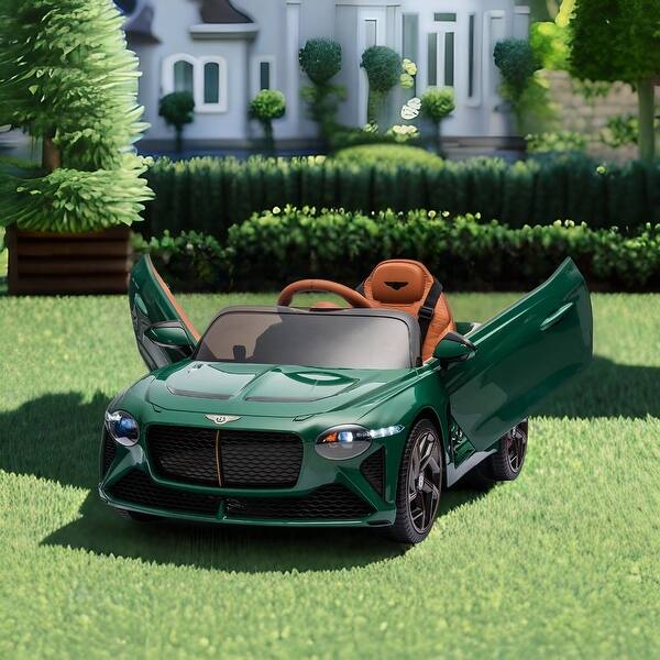 slide 2 of 45, Bentley Mulsanne Ride-On: 12V, 3-Speeds, Remote Control, LED Lights, Music Green