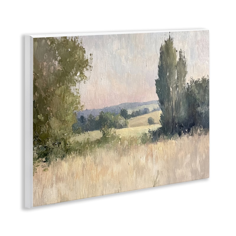Stupell Tranquil Abstract Countryside Wall Plaque Art Design By Petal Prints Design