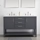 preview thumbnail 14 of 13, Sudio Design Arlo 54" Double Bathroom Vanity - 54" Double Sink