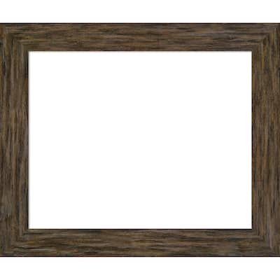 Amanti Art Fencepost Brown Framed Dry Erase Magnetic Board
