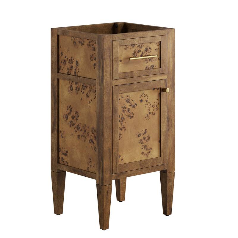 Elysian 18" Wood Bathroom Vanity Cabinet (Sink Basin Not Included) - Brown