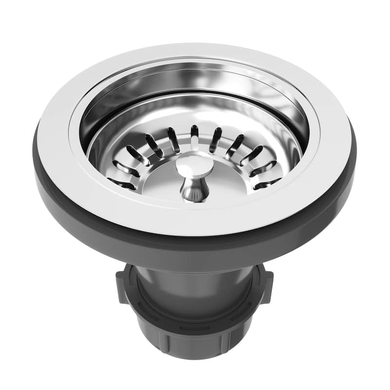 VIGO 3.5" W Kitchen Sink Drain Assembly with Strainer and Basket Stopper