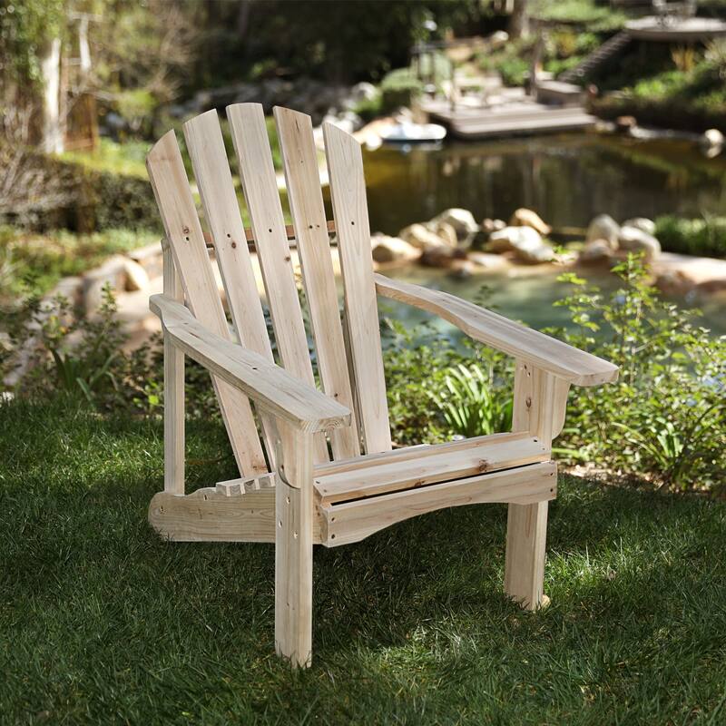 Jaxport Natural Wood Adirondack Chair