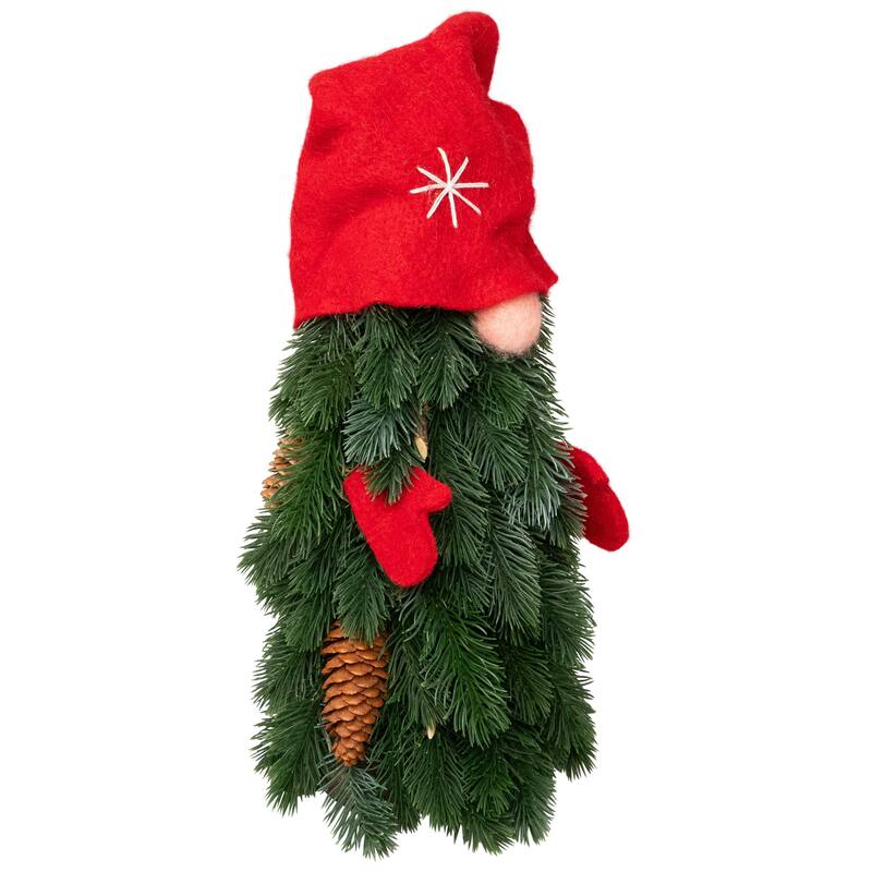 Frosted Gnome Tree Artificial Christmas Decoration - 14"