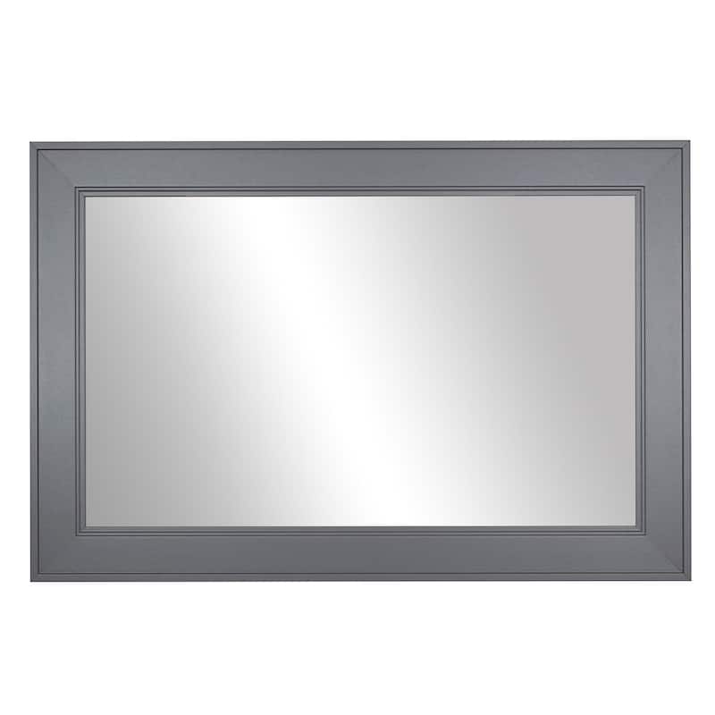 Frame My Mirror Dark Grey Framed Wall Mirror, Porter