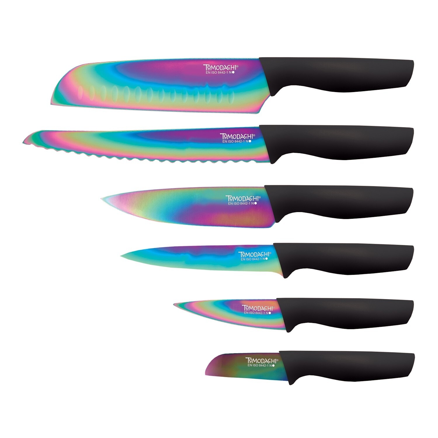 Shop Hampton Forge Tomodachi 6 Piece Knife Set Titanium Coated