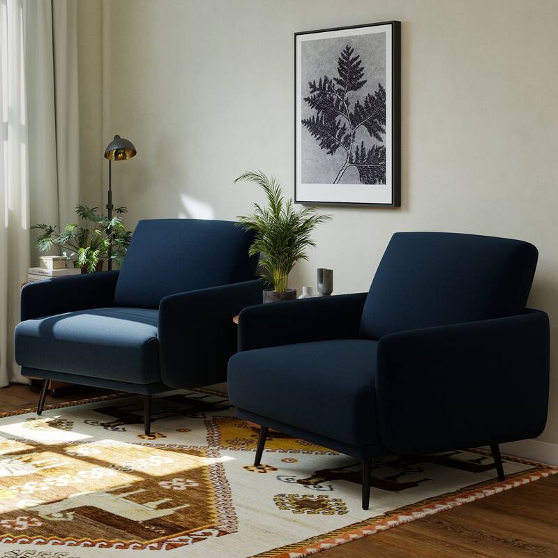 Karaka 37.5"W Oversized Armchair Leisure Sofa Accent Chair (Set of 2)
