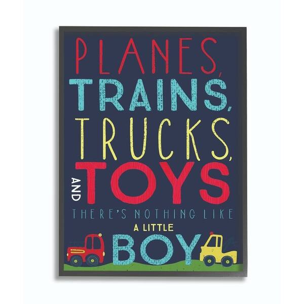 slide 2 of 8, Stupell Planes, Trains, Trucks and Toys Black Framed, 16 x 20, Design By Artist Heather Rosas - 16 x 20 16 x 20 - Wood - Black