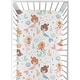 preview thumbnail 1 of 4, Sweet Jojo Designs Ocean Mermaids Girl Fitted Crib Sheet Pink Teal Under the Sea Underwater Theme Fairytale Fish Blue Orange