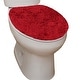 preview thumbnail 133 of 189, Home Weavers Waterford Collection Cotton Toilet Lid Rug | Elastic Fit | Fit Most Standard Toilet Lid | 18"x18"