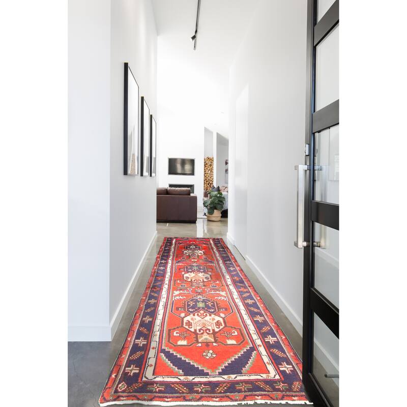 ECARPETGALLERY Hand-knotted Konya Anatolian Red Wool Rug - 2'9 x 8'11