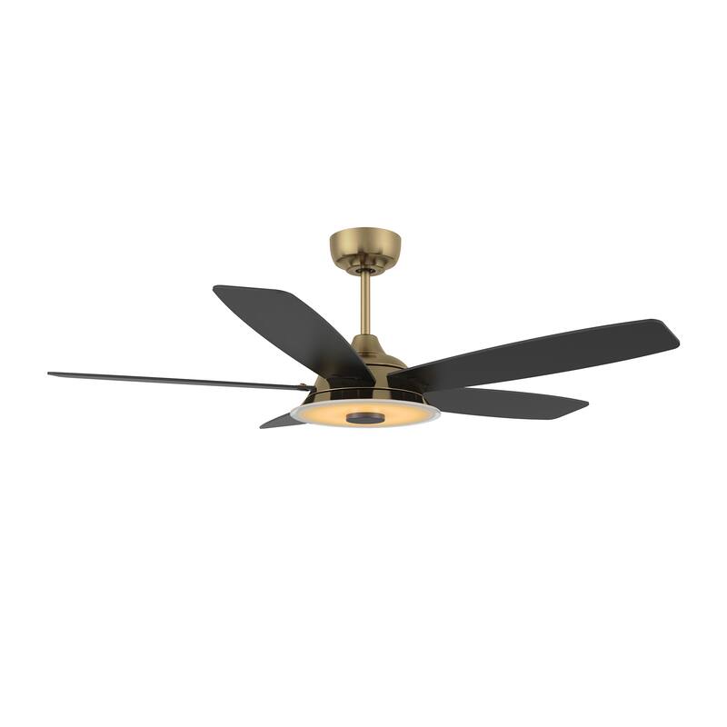 CARRO Harley 52" Smart Ceiling Fan with LED Light and Remote