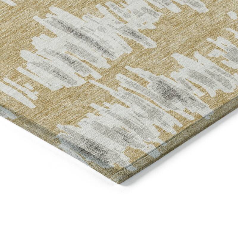 HomeRoots Striped Transitional Rectangle Outdoor Rug