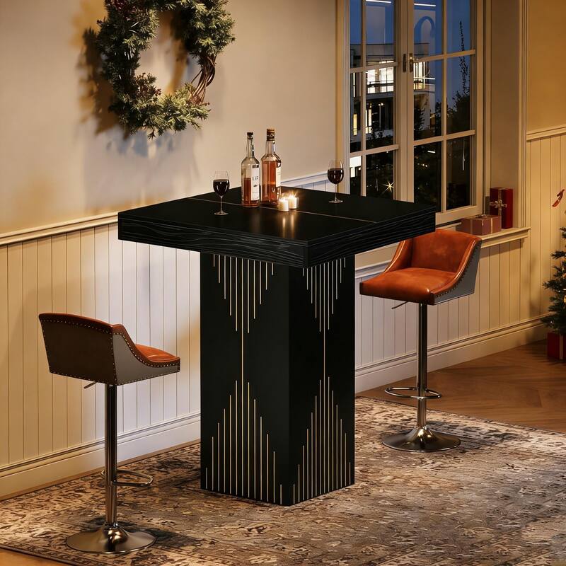 31.5" Square High Top Bar Table - N/A