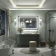 preview thumbnail 121 of 156, UL Certified Black Metal Framed LED Front Light and Backlit Anti-Fog Wall Bathroom/ Vanity Mirror