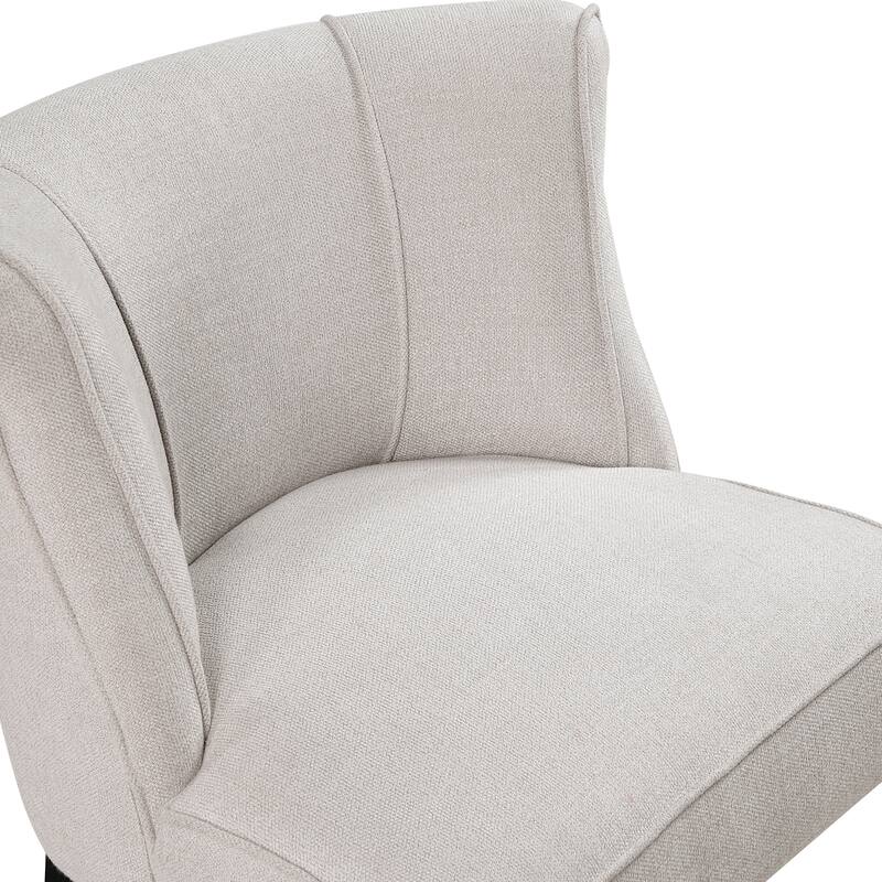 Camden 25" Textured Accent Chair - Espresso Finish Solid Wood Legs