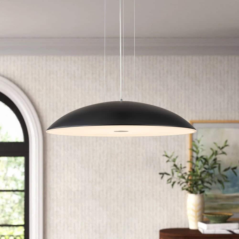 Modern Dimmable LED Flat Grand Dome Pendant