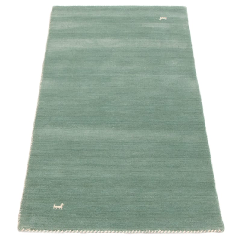 Kashkuli Gabbeh Blue Rug 2'9" x 6'6" - 2'9 x 6'6