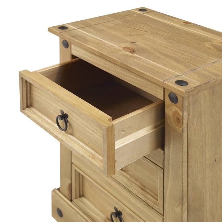 Wood Nighstand 3 Drawers Corona | Furniture Dash