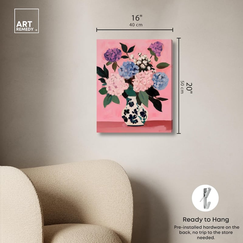Flower Pot Dream II Canvas by Art Remedy, Gallery Wrapped