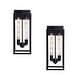 preview thumbnail 8 of 20, 2-pack 1-light/2-light Metal Outdoor Wall Sconce Weather-resistant