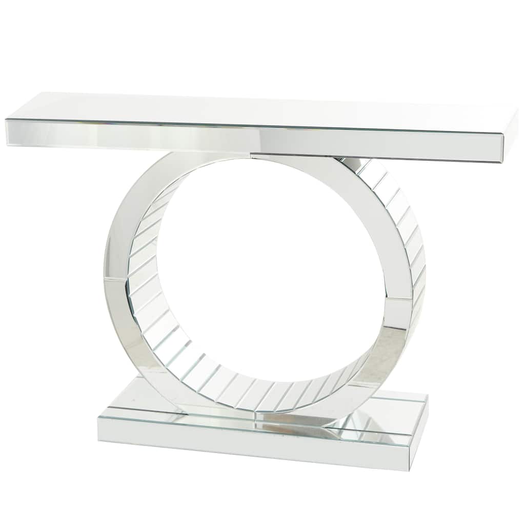 Glass Mirrored Console Table - Silver - Roche River Decor