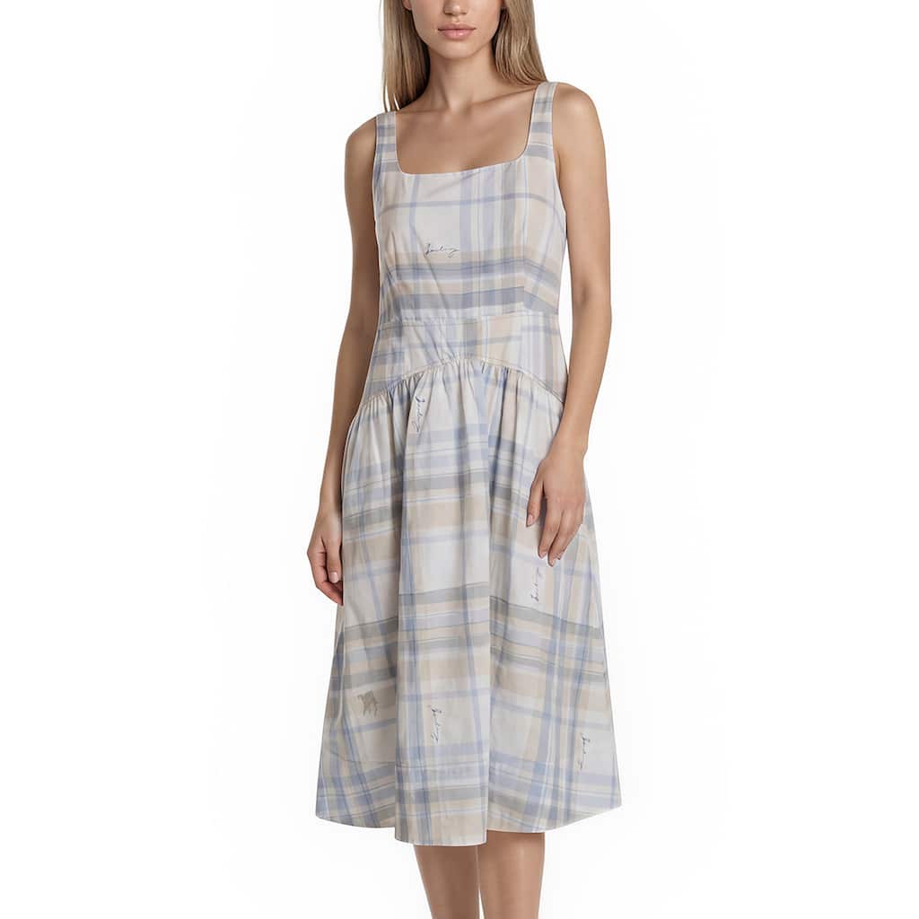 Burberry Evy Sleeveless A-Line Silhouette Dress