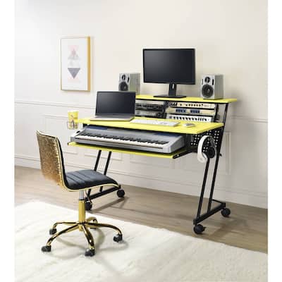 Modern Computer Desk - Stylish Writing Workstation - Home Office Desk with Storage