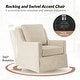preview thumbnail 27 of 43, Stan Farmhouse Slipcover Rocking Swivel Chair Set of 2 by HULALA HOME