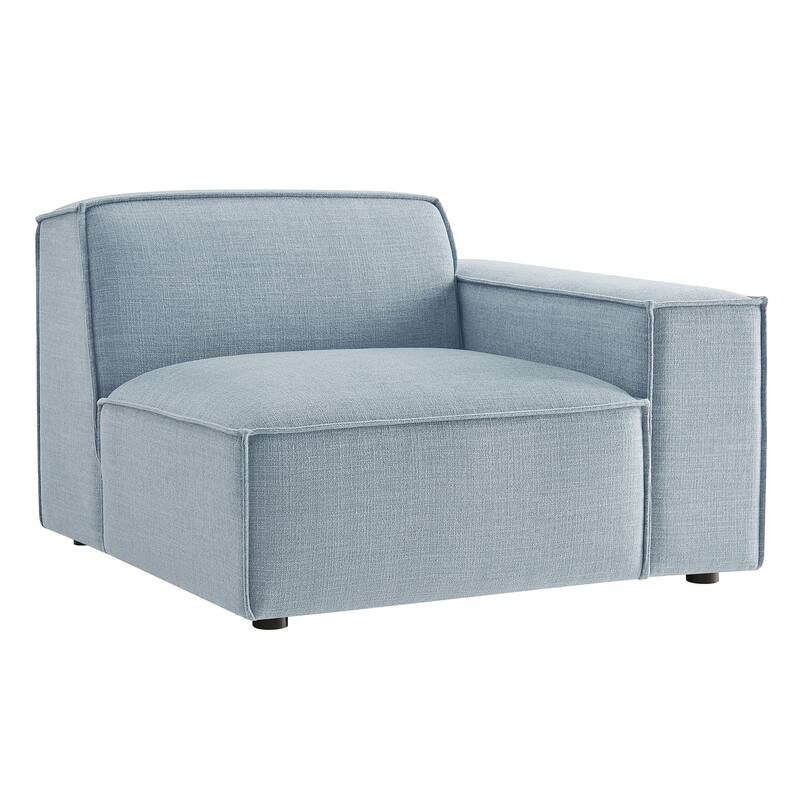 Restore Performance Fabric Upholstered Right-Facing Modular Lounge Chair
