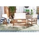 preview thumbnail 103 of 117, SAFAVIEH Fontana 4-piece Acacia Solid Wood Outdoor Conversation Patio Set
