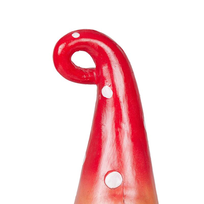 Gnome Covering Eyes with Red Ombre Hat