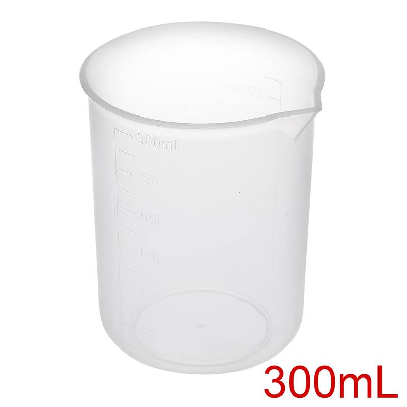 Transparent Measuring Cup Labs PP Plastic Graduated Beakers, 1 Pcs - 250ml