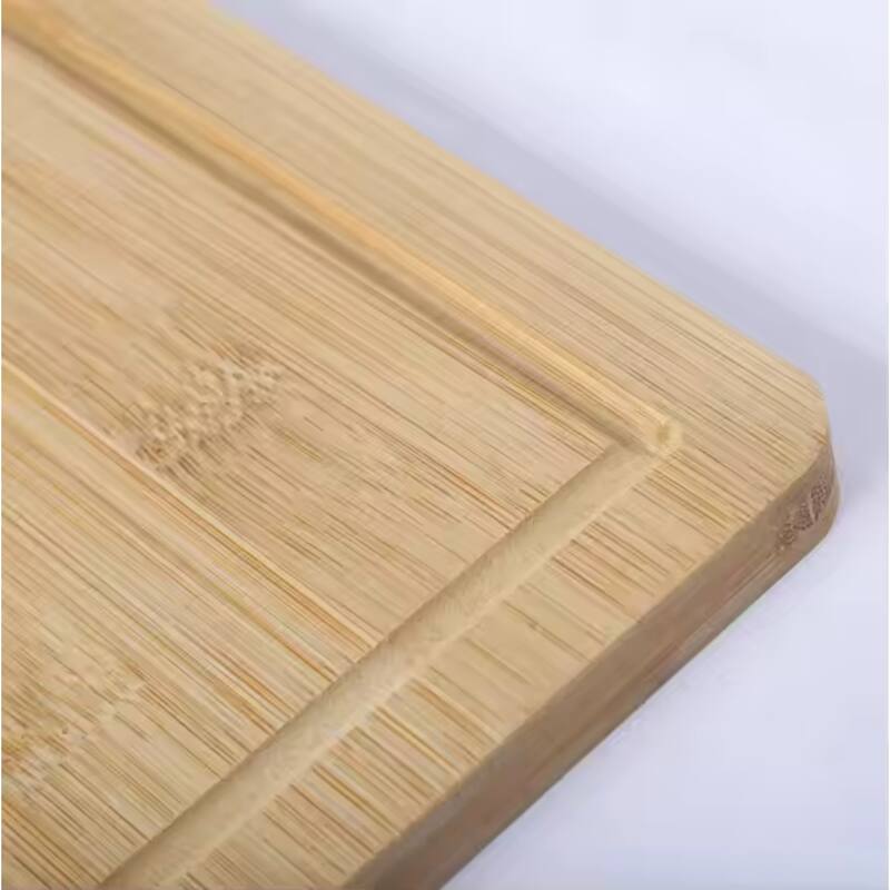 Eco-Friendly Bamboo Cutting Boards with Juice Groove Charcuterie, and Serving - 11.81 x 9.06