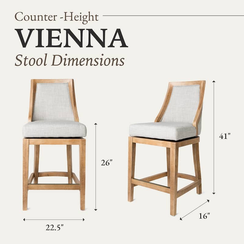 Maven Lane Vienna Swivel Kitchen Stool