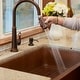 preview thumbnail 6 of 10, Lange Copper 30" Single Bowl Farmhouse Apron Front Undermount Kitchen Sink