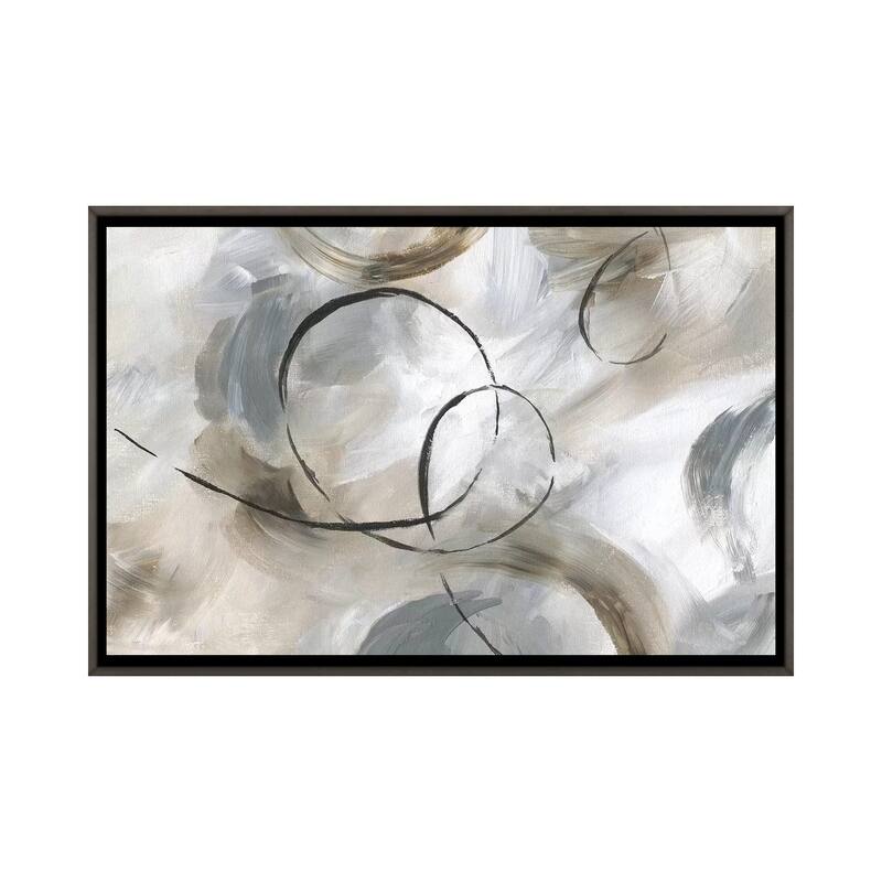 iCanvas "Allegro" by Nan Framed - Charcoal - 26x40