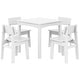 preview thumbnail 16 of 68, Garden Party Kids Outdoor 5-Pieces Dining Set White
