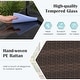 preview thumbnail 20 of 18, Costway Outdoor Bar Cart with Tempered Glass Top Storage Cabinet & 8 - See Details