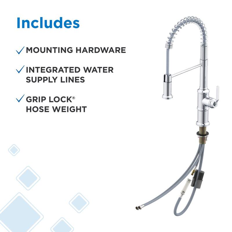 Gerber D455337 Kinzie 1.75 GPM Single Hole Pre-Rinse Pull Down Kitchen