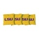 preview thumbnail 1 of 1, Louisiana State University LSU Tigers Yellow Cornhole Bags All-Weather Resin Filled