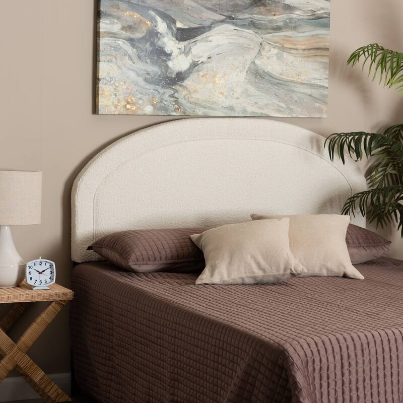 Headboard Upholstered Fabric Modern Bedroom Decor Wood Frame Tufted Design